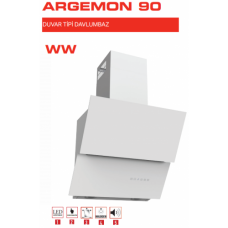 Ankastre - Termikel Argemon WW90 Beyaz Duvar Tipi Davlumbaz